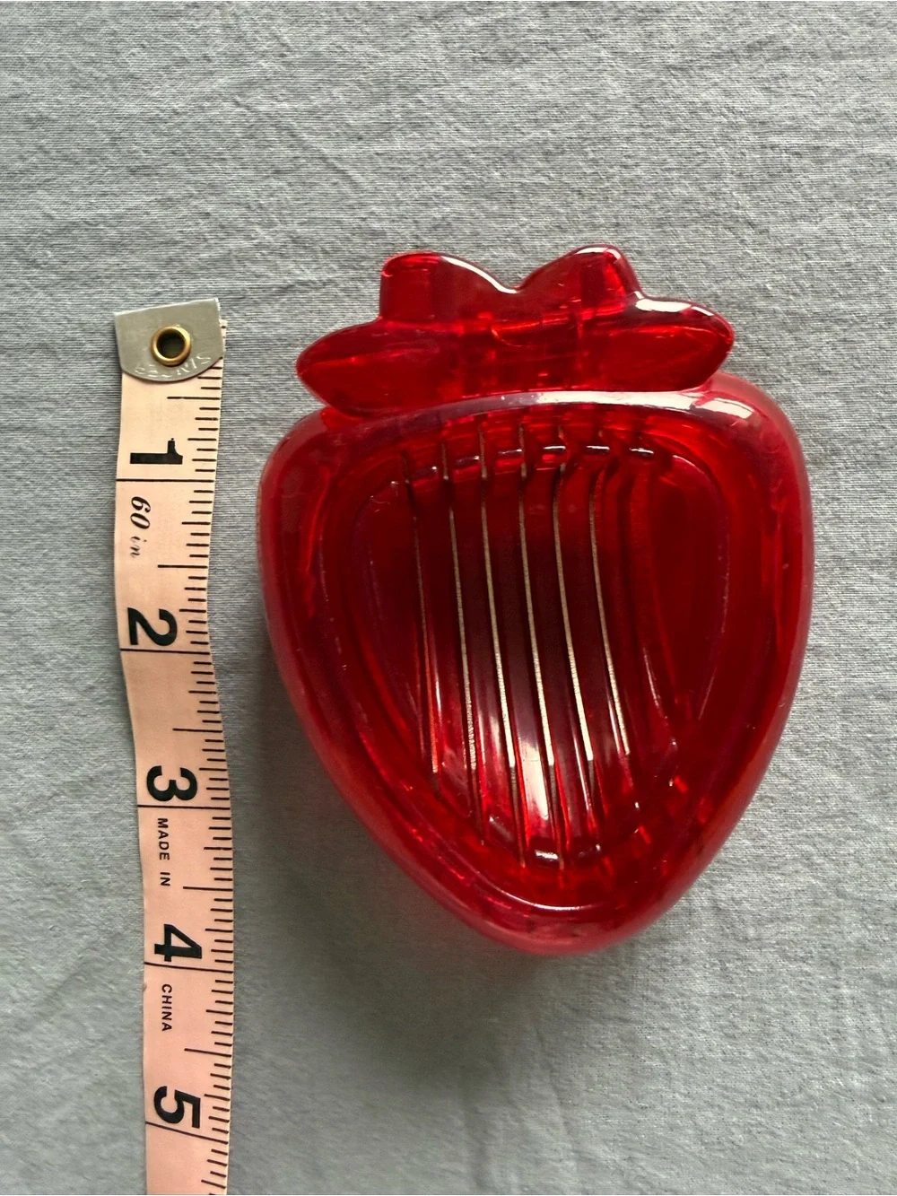 Strawberry Slicer & Huller Set – Red Kitchen Gadget – 2 Piece